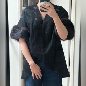 Vintage wool & fur jacket